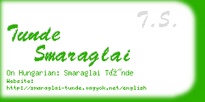 tunde smaraglai business card